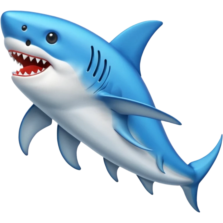 Tiburón con zapatos emoji
