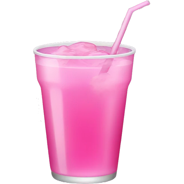Pink drink emoji