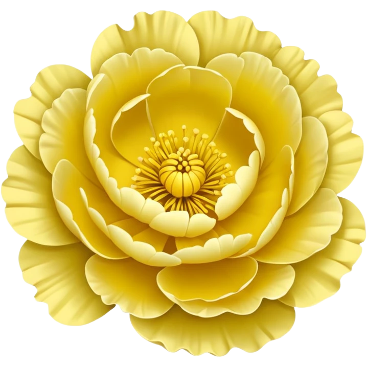 Buttercup peony flower  emoji