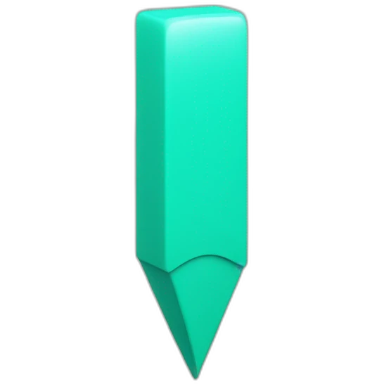 Exclamation en vert turquoise  emoji
