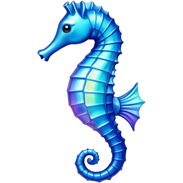 blue seahorse emoji
