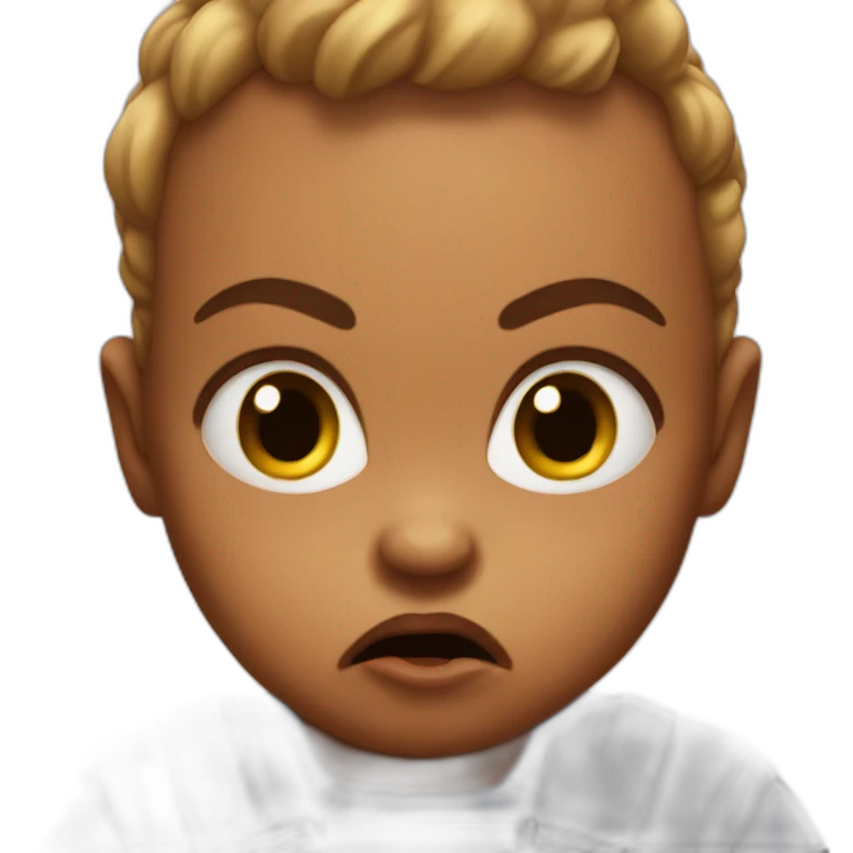 angry baby emoji