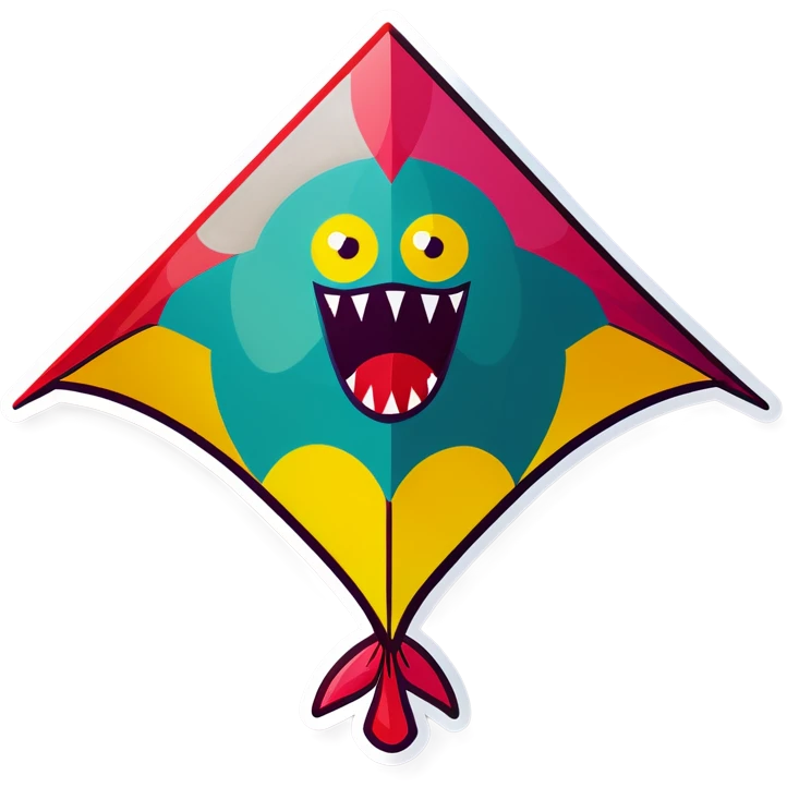 Monstrous kite emoji