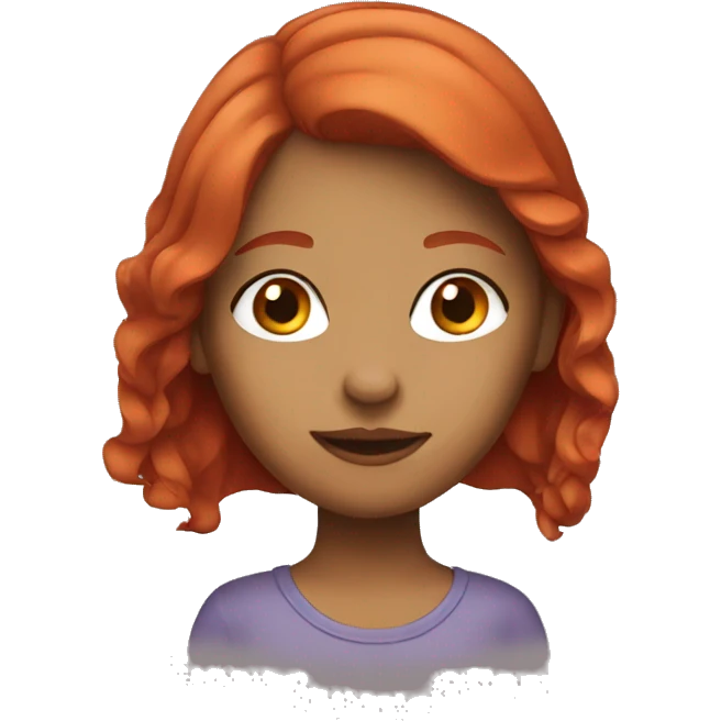 Girl with red hair emoji