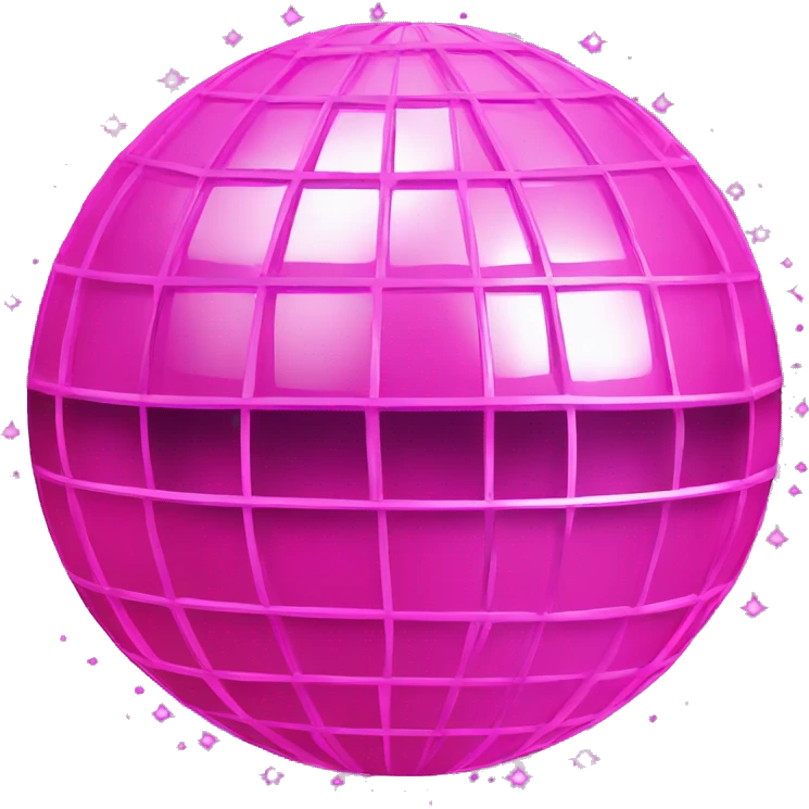 pink disco ball emoji