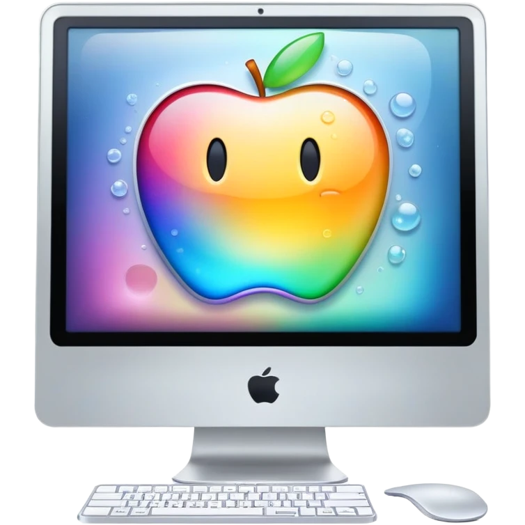 Apple iMac Y2K computer emoji