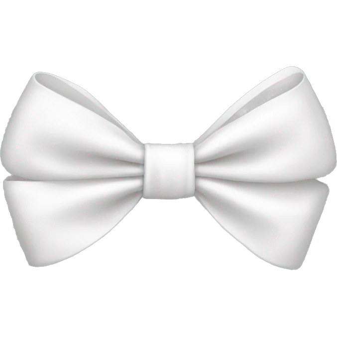 cute white bow emoji