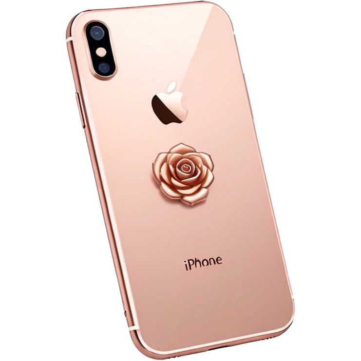 Rose gold iPhone  emoji