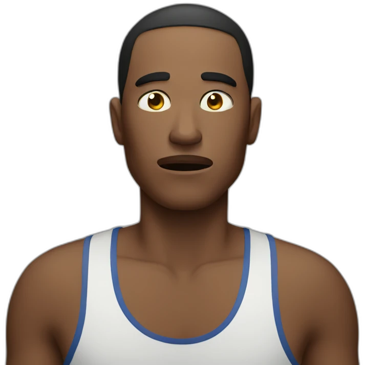 Exhausted-runner emoji
