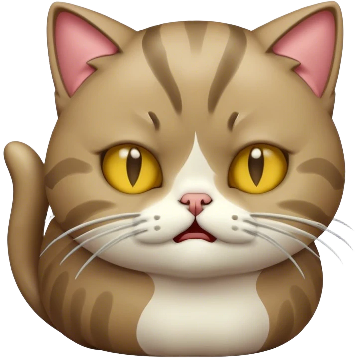 Vomiting cat emoji