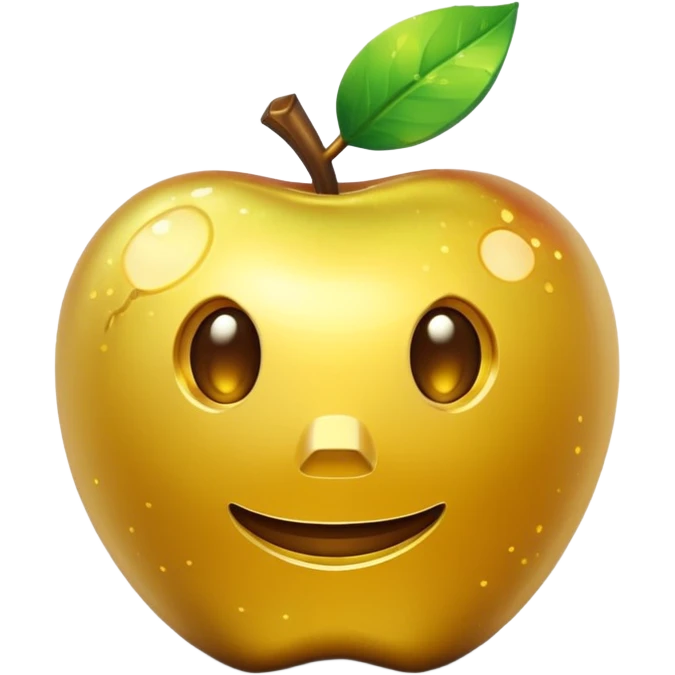 Enchanted golden apple in minecraft style  emoji
