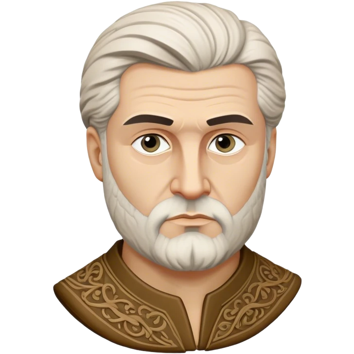 Cinematic Realistic Ivan Meštrović Portrait Emoji, depicted as a renowned Croatian sculptor with thoughtful eyes and classical attire, rendered with intricate textures and dramatic artistic lighting that captures his creative genius. emoji