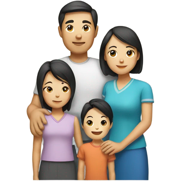 Parents asian family emoji