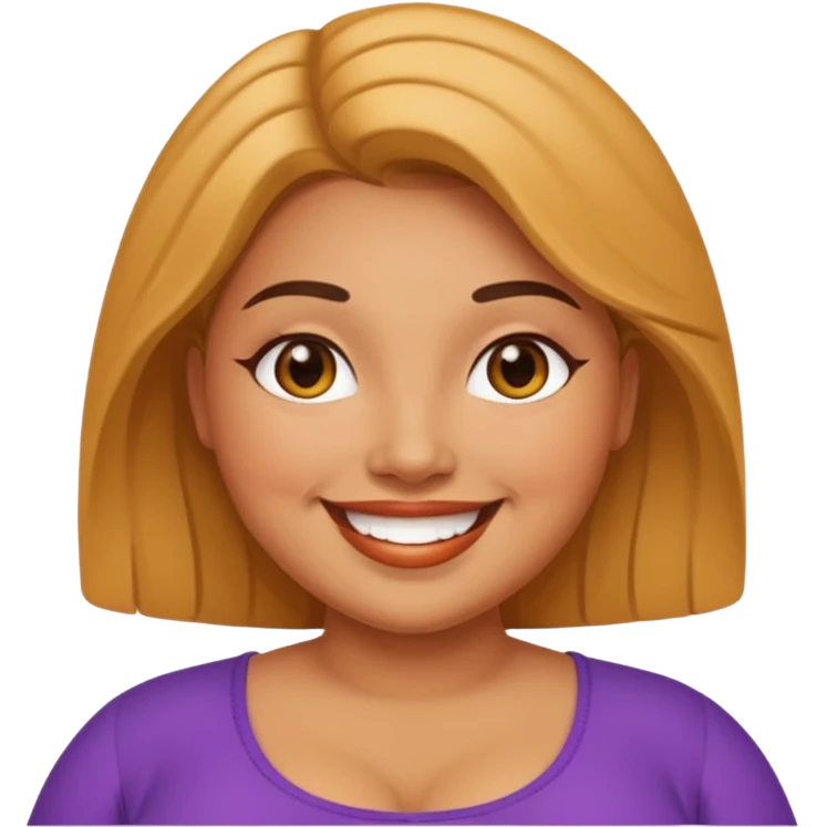 A plus sized woman emoji