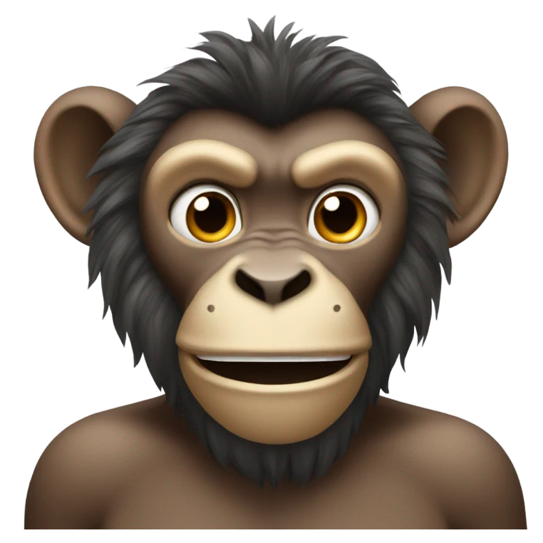A stupid monkey that look like a lion emoji