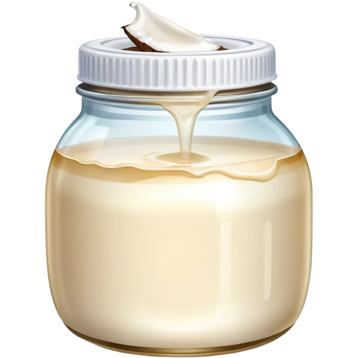 Coconut oil in microwave emoji
