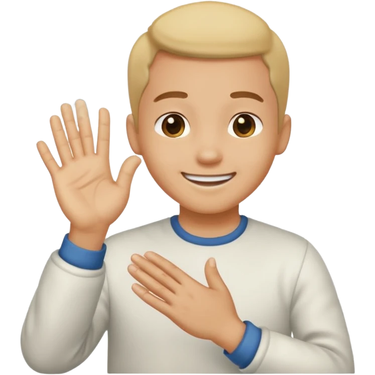 smiling face dusting off hands, conveying completion and good riddance emoji