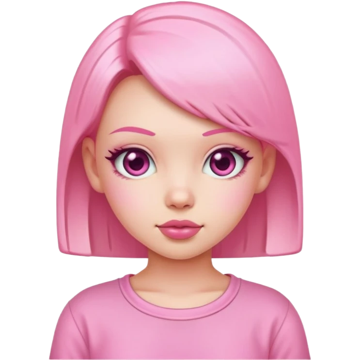 Cute cool pink 2000s bimbo girl emoji