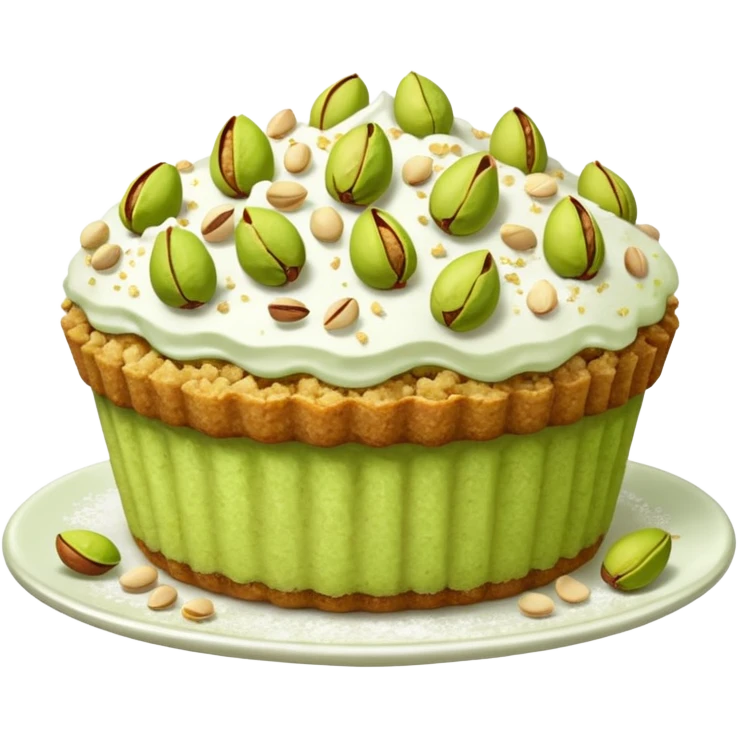 Pistachio Crumble Cakes emoji