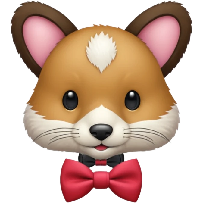 animal with bow tie emoji