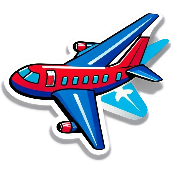 I need to have a cartoon airplane that says TWP emoji