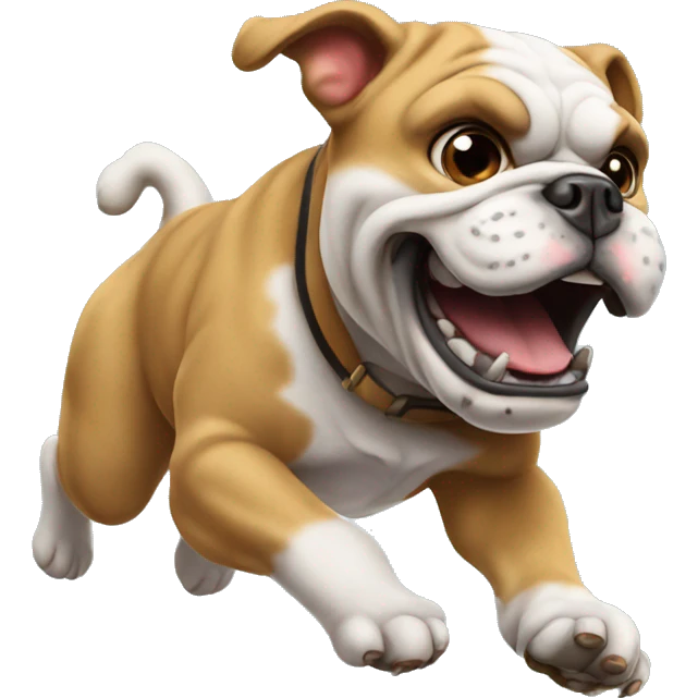  bulldog jumping football emoji
