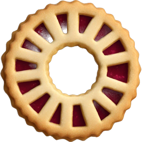 Linzer cookie emoji