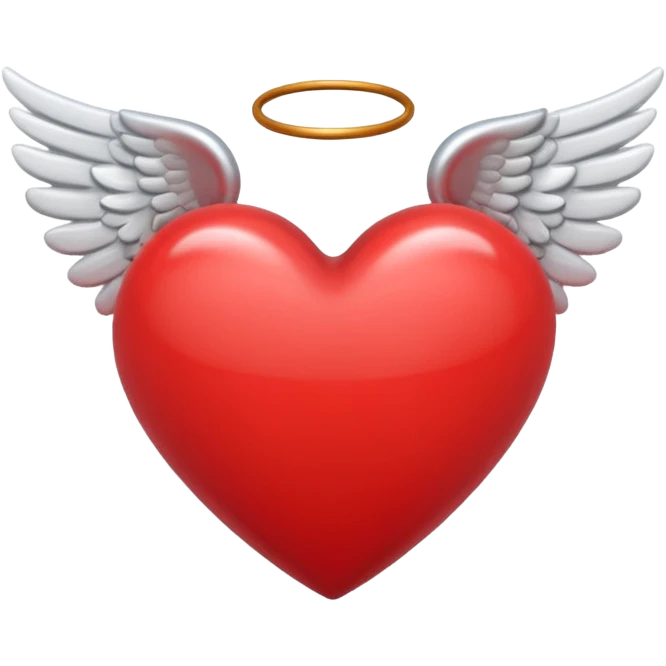 heart with angel wings emoji