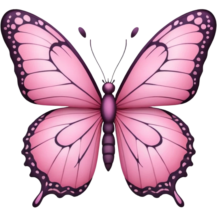 Mariposa rosa  emoji