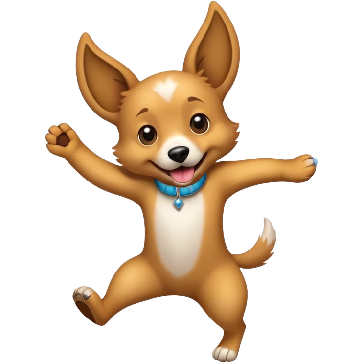 Dog dancing  emoji