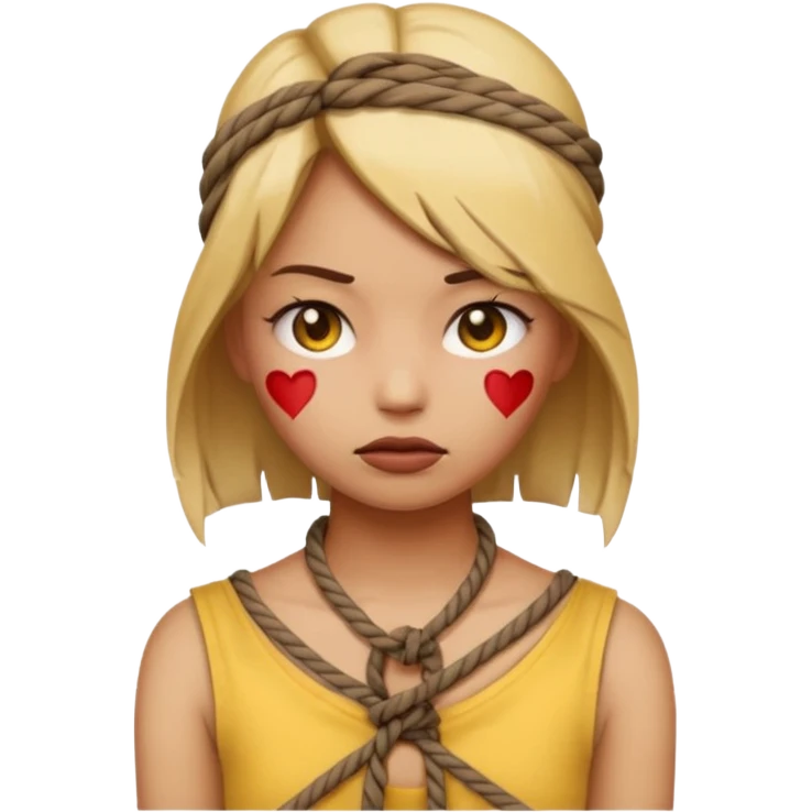 Bdsm girl emoji tied up emoji