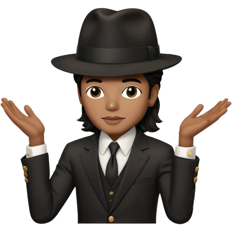 Micheal jackson doing the lean emoji