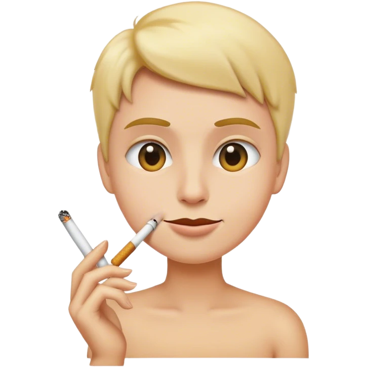 Be emoji from Caspar with a cigarrete emoji