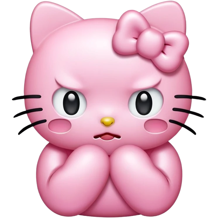 hello kitty emoji crying emoji