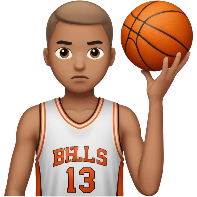 a person missing a basketball shot emoji
