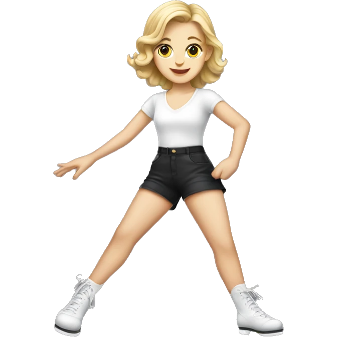 White girl tap dancer emoji
