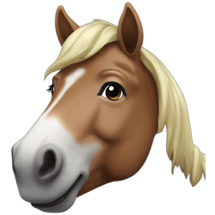 vegan horse smiling  emoji