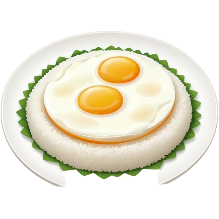 Egg over rice emoji