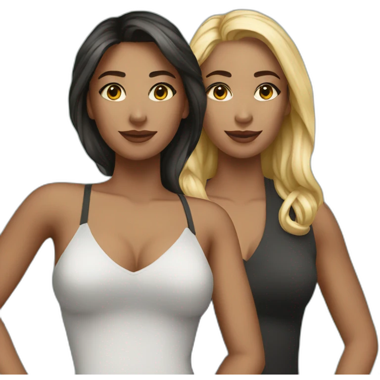 3 millionaire female friends emoji
