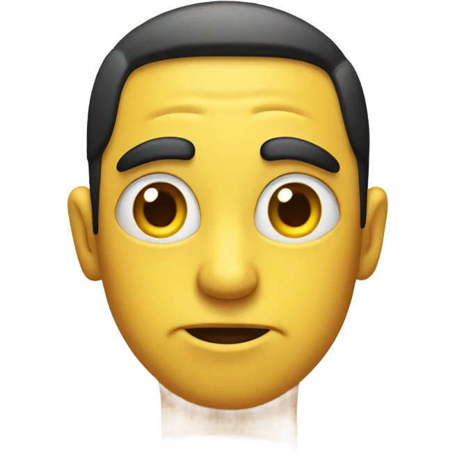 yellow emoji side eyeing with eyebrow up  emoji