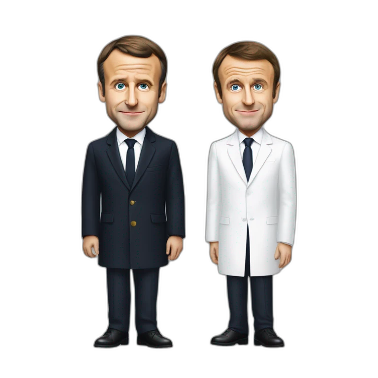 Emmanuel macron embrasse sarkozi emoji