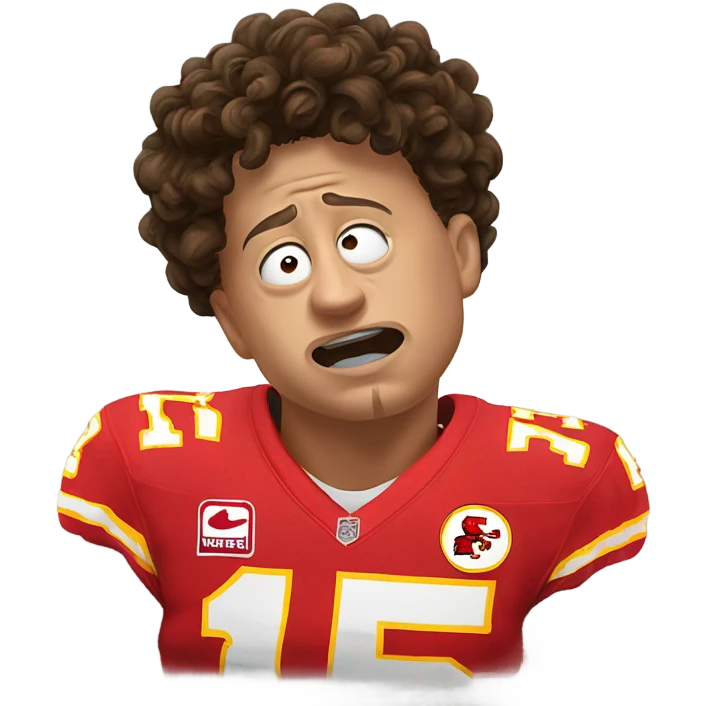 Patrick Mahomes crying  emoji