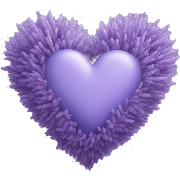 ￼lavender coloured heart emoji