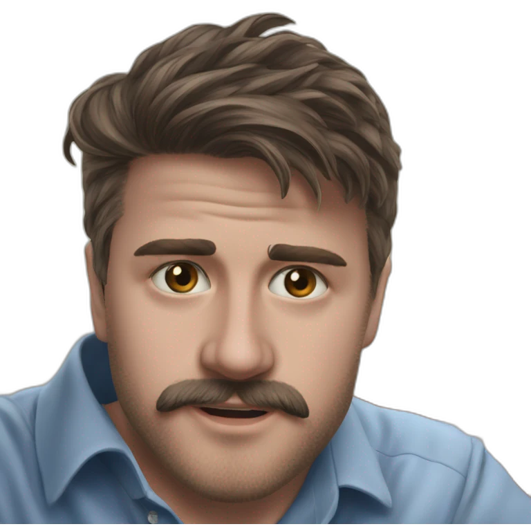 focused man with brown beard emoji