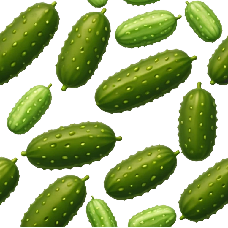 green pickle with bumpy texture emoji