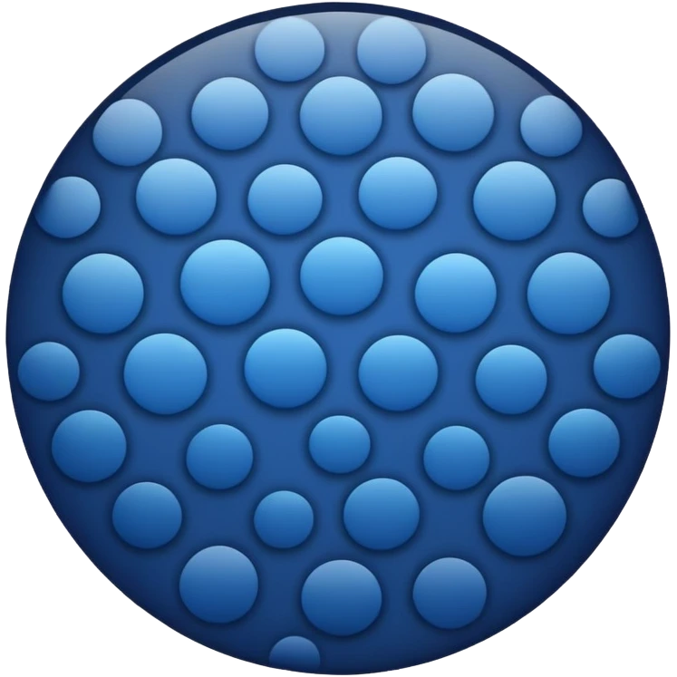 dark blue circle with pattern emoji
