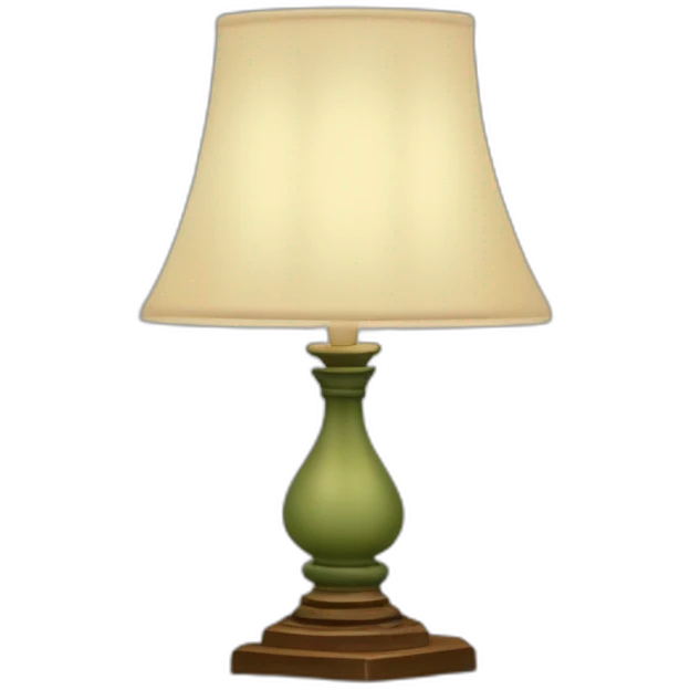 Une lampe avec un abat jour décoré avec des punaises de lit emoji