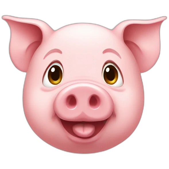pig with ,oney emoji