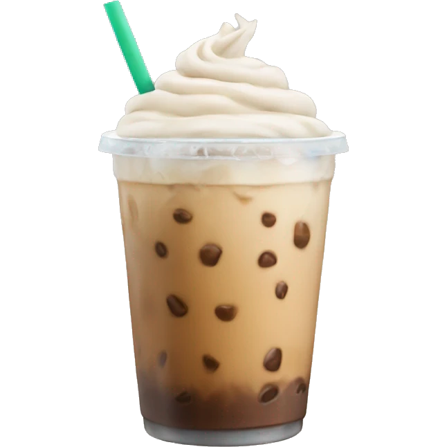 Iced latte emoji
