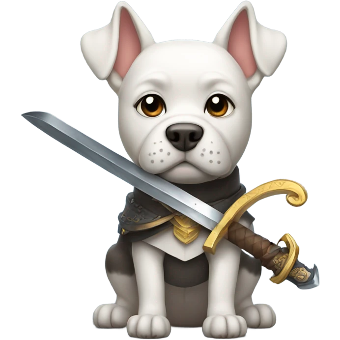 Dog with sword emoji